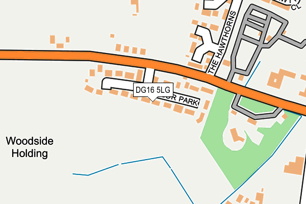 DG16 5LG map - OS OpenMap – Local (Ordnance Survey)