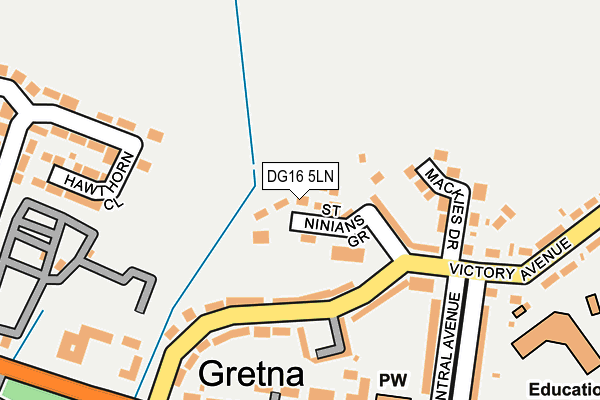 DG16 5LN map - OS OpenMap – Local (Ordnance Survey)
