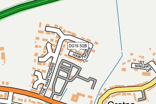 DG16 5QB map - OS OpenMap – Local (Ordnance Survey)