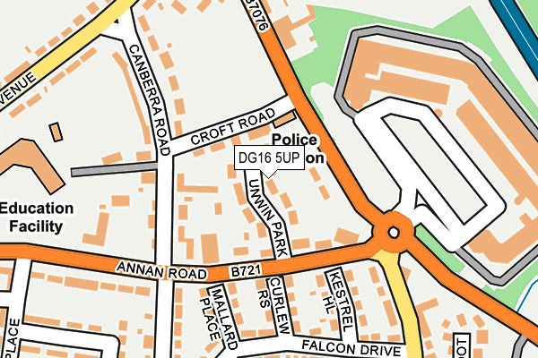 DG16 5UP map - OS OpenMap – Local (Ordnance Survey)