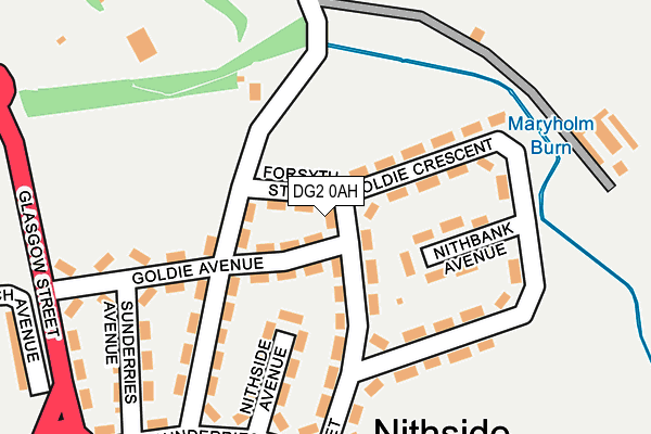 DG2 0AH map - OS OpenMap – Local (Ordnance Survey)