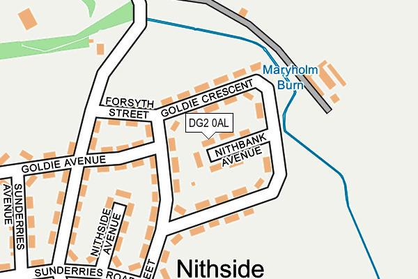 DG2 0AL map - OS OpenMap – Local (Ordnance Survey)