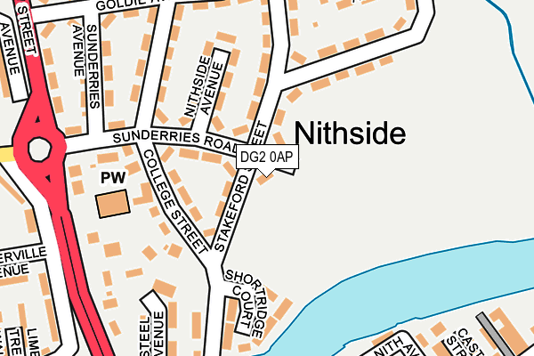 DG2 0AP map - OS OpenMap – Local (Ordnance Survey)