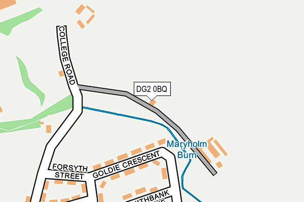 DG2 0BQ map - OS OpenMap – Local (Ordnance Survey)