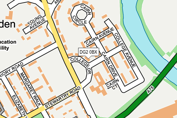 DG2 0BX map - OS OpenMap – Local (Ordnance Survey)