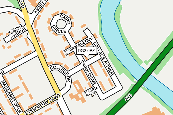 DG2 0BZ map - OS OpenMap – Local (Ordnance Survey)