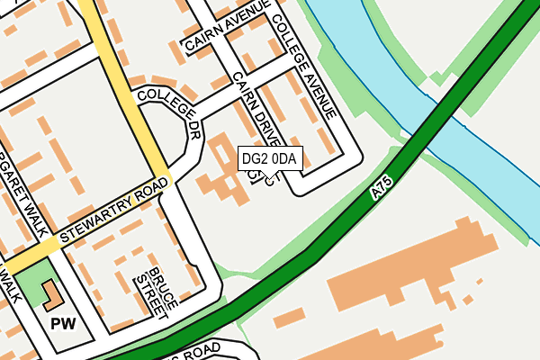 DG2 0DA map - OS OpenMap – Local (Ordnance Survey)