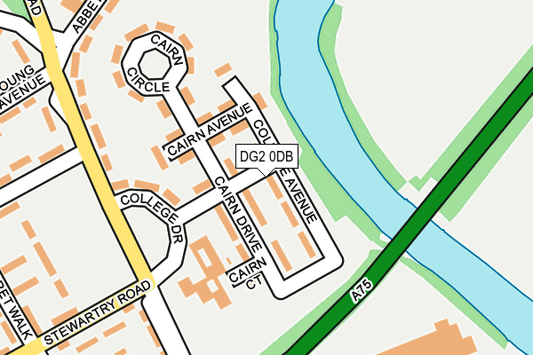 DG2 0DB map - OS OpenMap – Local (Ordnance Survey)