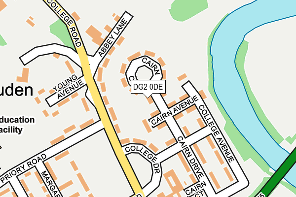 DG2 0DE map - OS OpenMap – Local (Ordnance Survey)