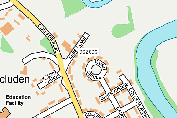 DG2 0DG map - OS OpenMap – Local (Ordnance Survey)