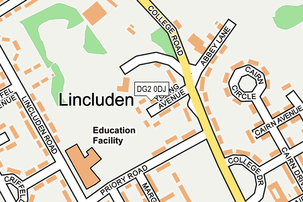 DG2 0DJ map - OS OpenMap – Local (Ordnance Survey)