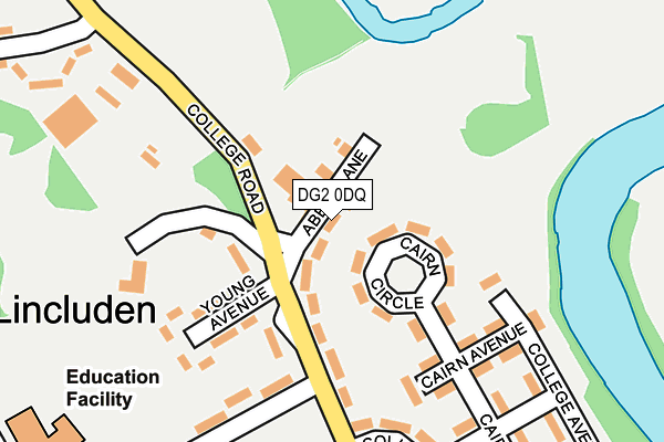 DG2 0DQ map - OS OpenMap – Local (Ordnance Survey)
