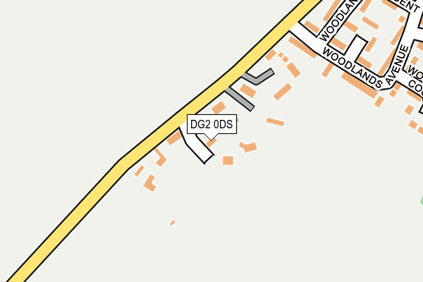 DG2 0DS map - OS OpenMap – Local (Ordnance Survey)