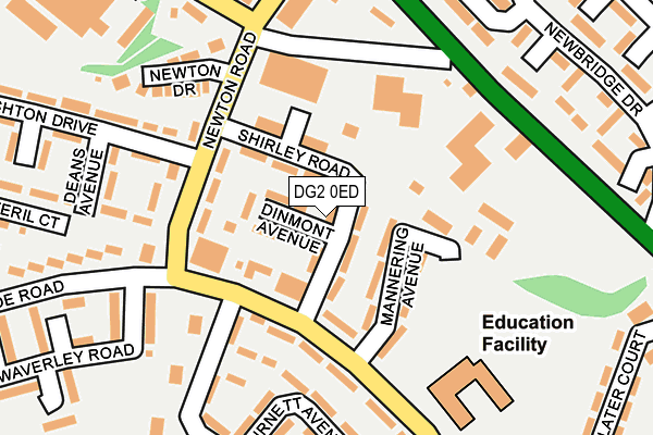 DG2 0ED map - OS OpenMap – Local (Ordnance Survey)