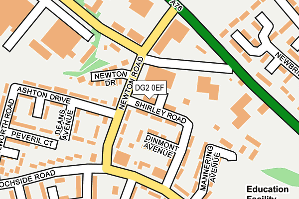 DG2 0EF map - OS OpenMap – Local (Ordnance Survey)