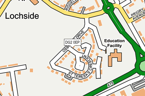 DG2 0EP map - OS OpenMap – Local (Ordnance Survey)