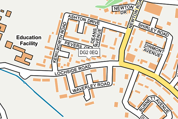 DG2 0EQ map - OS OpenMap – Local (Ordnance Survey)