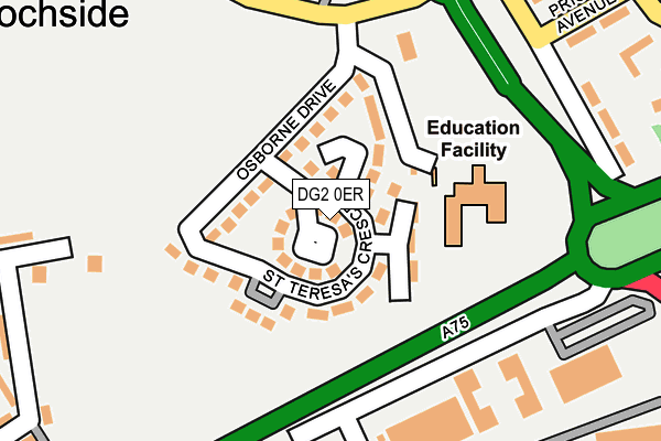 DG2 0ER map - OS OpenMap – Local (Ordnance Survey)