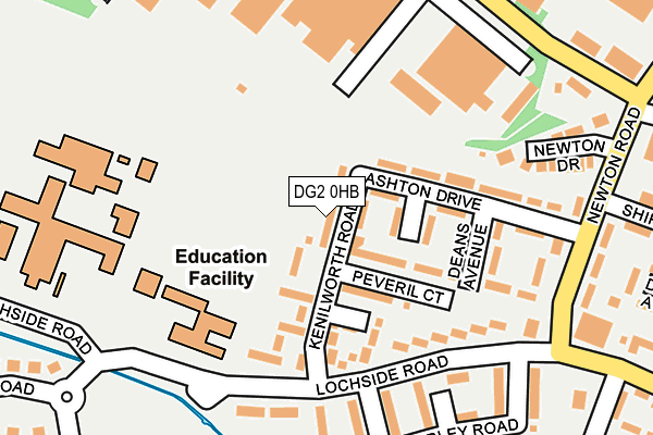 DG2 0HB map - OS OpenMap – Local (Ordnance Survey)