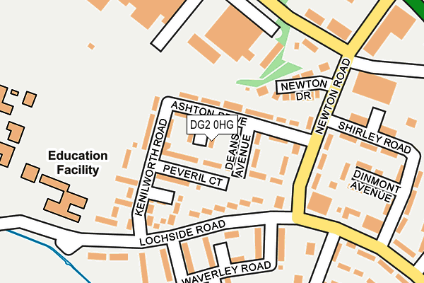 DG2 0HG map - OS OpenMap – Local (Ordnance Survey)