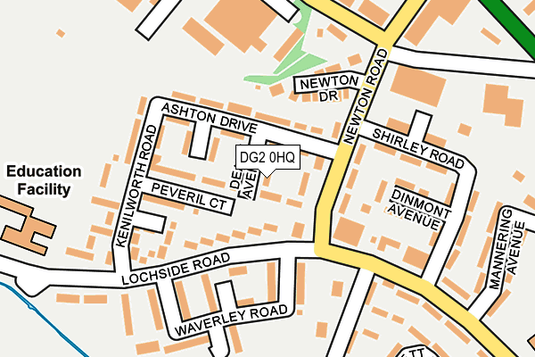 DG2 0HQ map - OS OpenMap – Local (Ordnance Survey)