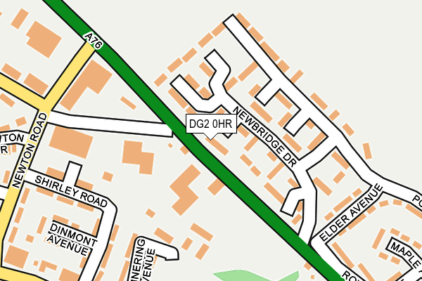 DG2 0HR map - OS OpenMap – Local (Ordnance Survey)