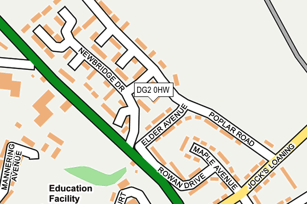 DG2 0HW map - OS OpenMap – Local (Ordnance Survey)