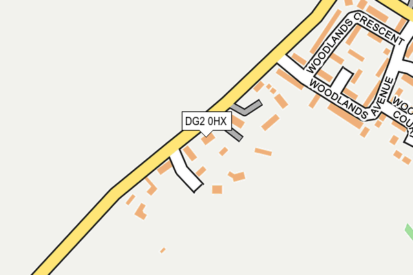 DG2 0HX map - OS OpenMap – Local (Ordnance Survey)