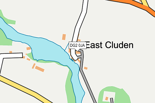 DG2 0JA map - OS OpenMap – Local (Ordnance Survey)