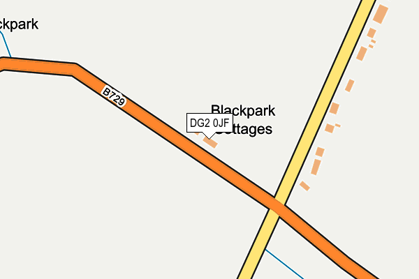 DG2 0JF map - OS OpenMap – Local (Ordnance Survey)