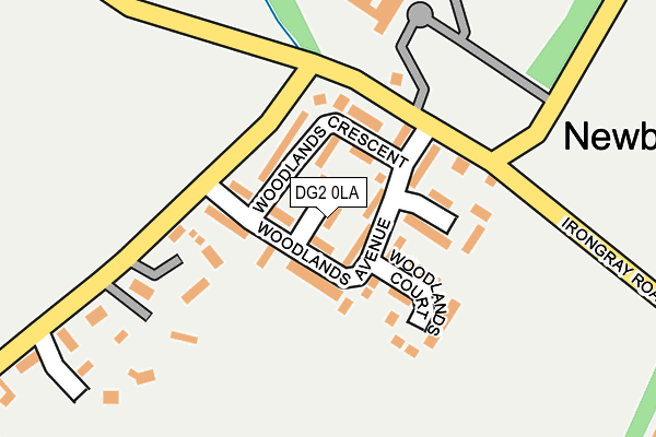 DG2 0LA map - OS OpenMap – Local (Ordnance Survey)