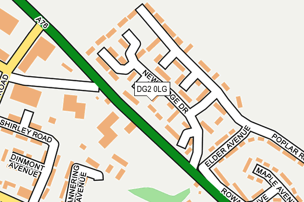 DG2 0LG map - OS OpenMap – Local (Ordnance Survey)