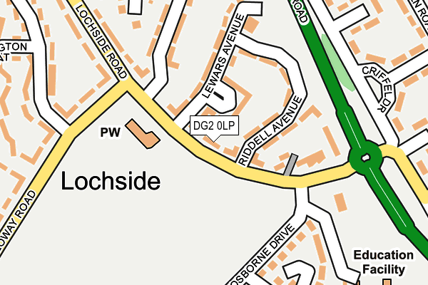 DG2 0LP map - OS OpenMap – Local (Ordnance Survey)