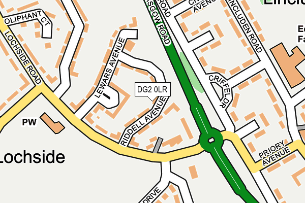 DG2 0LR map - OS OpenMap – Local (Ordnance Survey)