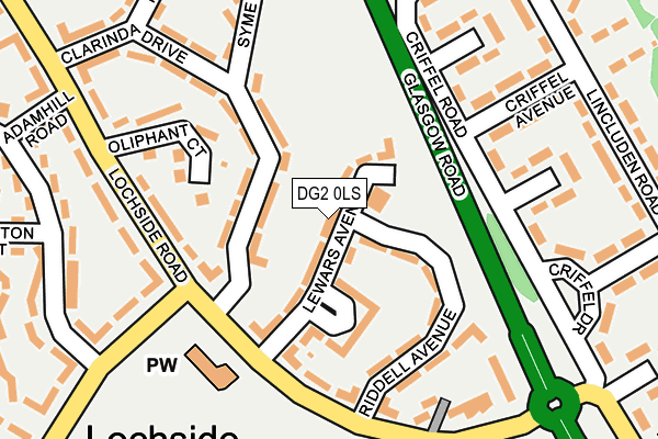 DG2 0LS map - OS OpenMap – Local (Ordnance Survey)