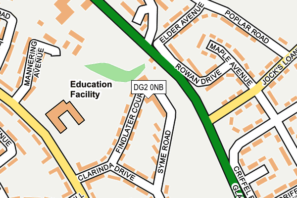 DG2 0NB map - OS OpenMap – Local (Ordnance Survey)
