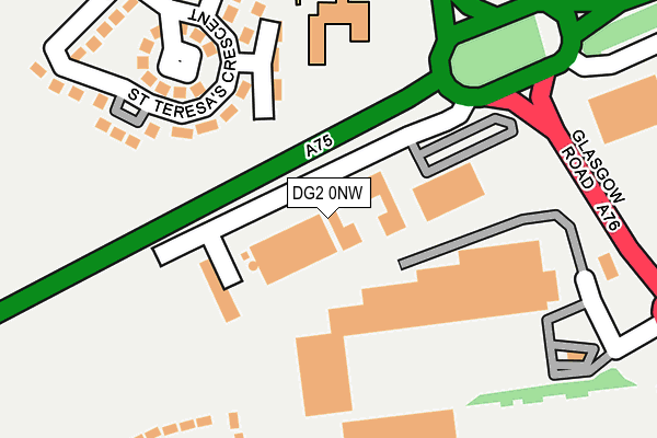 DG2 0NW map - OS OpenMap – Local (Ordnance Survey)