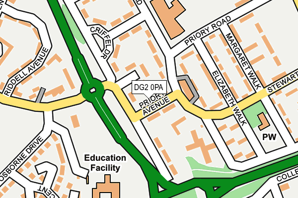 DG2 0PA map - OS OpenMap – Local (Ordnance Survey)