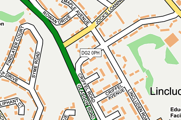DG2 0PH map - OS OpenMap – Local (Ordnance Survey)