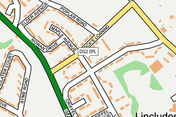 DG2 0PL map - OS OpenMap – Local (Ordnance Survey)