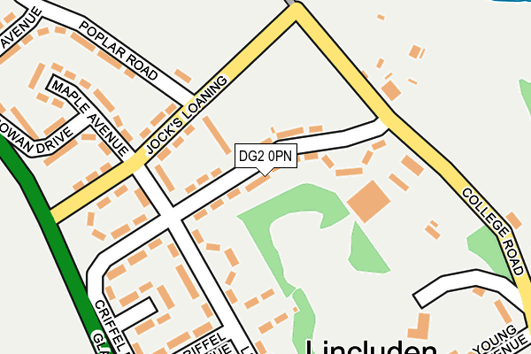 DG2 0PN map - OS OpenMap – Local (Ordnance Survey)