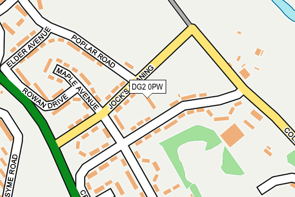 DG2 0PW map - OS OpenMap – Local (Ordnance Survey)