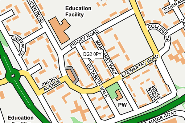 DG2 0PY map - OS OpenMap – Local (Ordnance Survey)