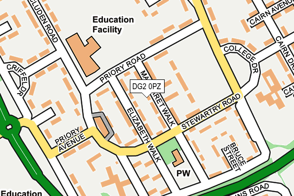 DG2 0PZ map - OS OpenMap – Local (Ordnance Survey)