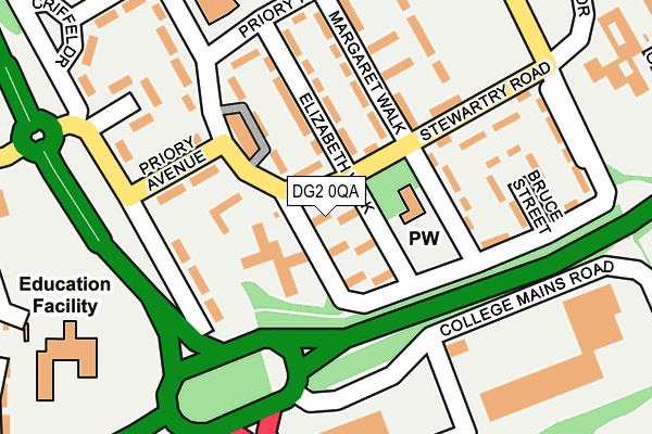 DG2 0QA map - OS OpenMap – Local (Ordnance Survey)