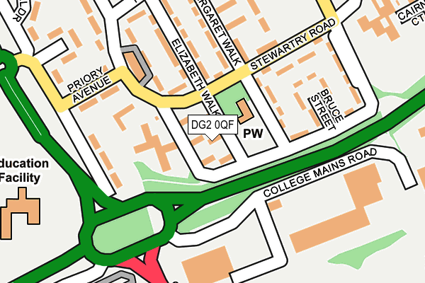 DG2 0QF map - OS OpenMap – Local (Ordnance Survey)
