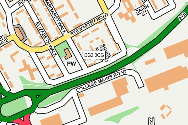 DG2 0QG map - OS OpenMap – Local (Ordnance Survey)