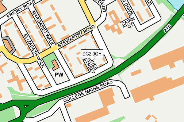 DG2 0QH map - OS OpenMap – Local (Ordnance Survey)