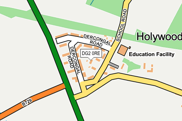 DG2 0RE map - OS OpenMap – Local (Ordnance Survey)