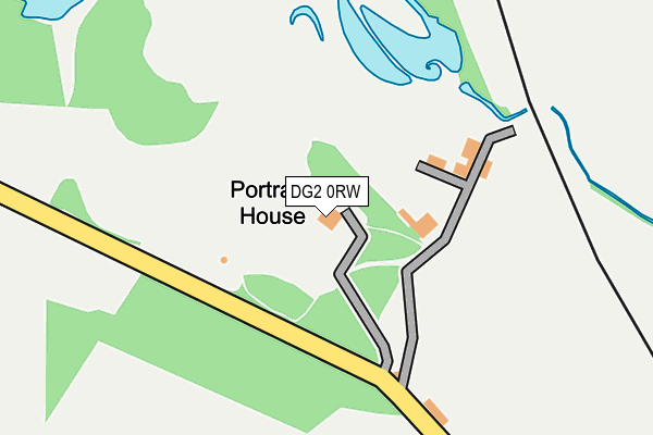 DG2 0RW map - OS OpenMap – Local (Ordnance Survey)